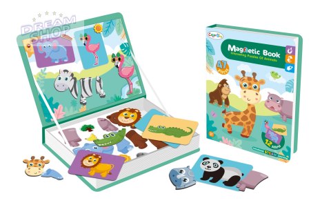 Układanka puzzle magnetyczne zwierzęta safari