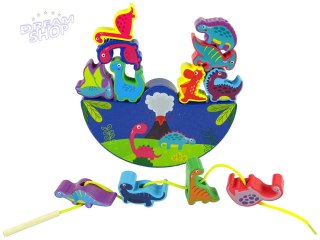 Drewniana Gra Dinosaur Balance Game Dinozaury Zręcznościowa