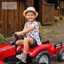 FALK Traktor Massey Ferguson Czerwony na Pedały z Przyczepką od 3 Lat