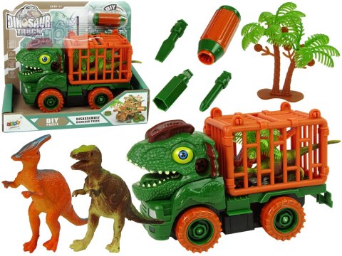 Transporter Ciężarówka Dinozaur do Rozkręcania Zielony Akcesoria Transporter Ciężarówka Dinozaur do Rozkręcania Zielony Akcesoria