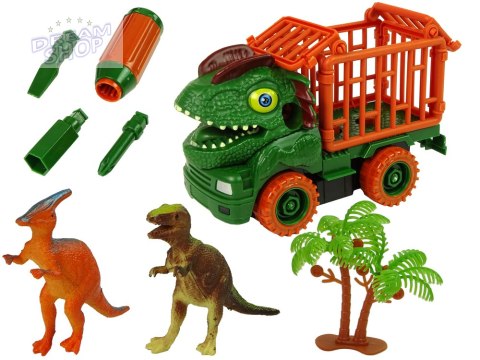 Transporter Ciężarówka Dinozaur do Rozkręcania Zielony Akcesoria Transporter Ciężarówka Dinozaur do Rozkręcania Zielony Akcesoria