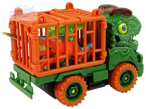 Transporter Ciężarówka Dinozaur do Rozkręcania Zielony Akcesoria Transporter Ciężarówka Dinozaur do Rozkręcania Zielony Akcesoria