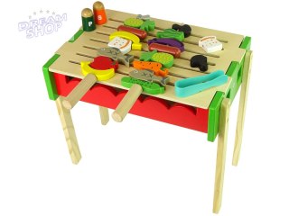 Drewniany Grill Akcesoria Barbecue Szaszłyki Grillowanie Pieczenie