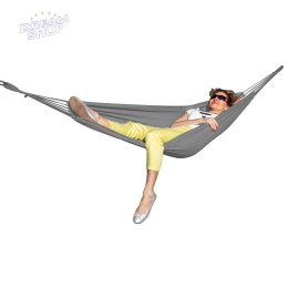 Hamak classic 2 osobowy 200 x 150 cm szary stalowy