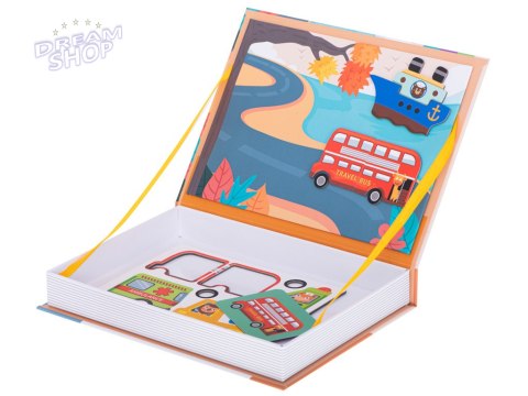 Układanka puzzle magnetyczne środki transportu