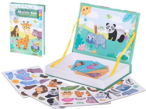 Układanka puzzle magnetyczne zwierzęta safari