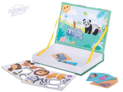 Układanka puzzle magnetyczne zwierzęta safari