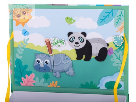 Układanka puzzle magnetyczne zwierzęta safari