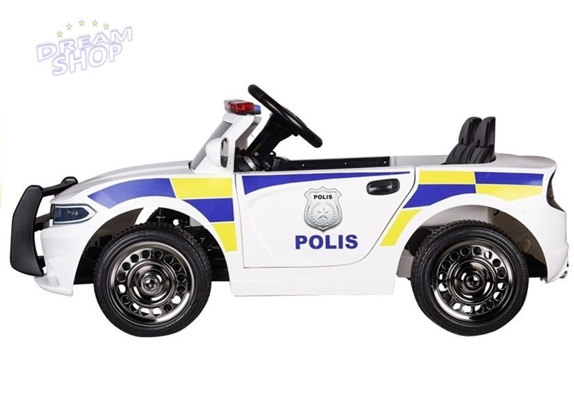 Auto na Akumulator Samochód Policyjny Biały Auto na Akumulator Samochód Policyjny Biały