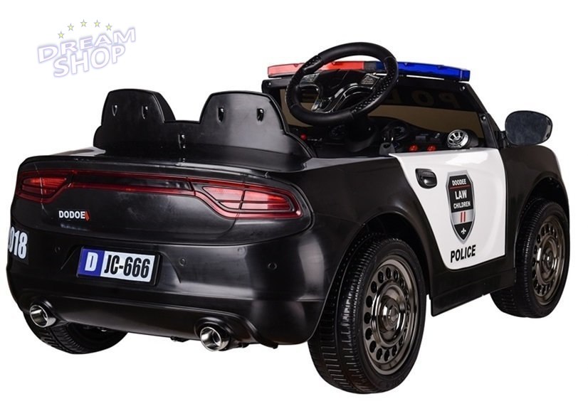 Auto na Akumulator Samochód Policyjny Czarny