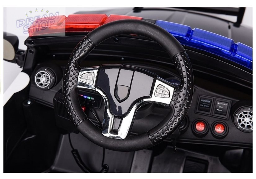 Auto na Akumulator Samochód Policyjny Czarny Auto na Akumulator Samochód Policyjny Czarny
