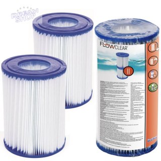 Bestway Filtr typ II wkład do pompy 2 szt 58094