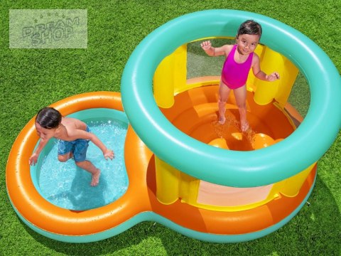 Bestway Zestaw 2w1 Dmuchany Plac zabaw Jumptopia brodzik + trampolina 52385 Bestway Zestaw 2w1 Dmuchany Plac zabaw Jumptopia brodzik + trampolina 52385