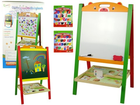Drewniana Tablica 2w1 Magnesy Pisak Liczby Działania Słowa Drewniana Tablica 2w1 Magnesy Pisak Liczby Działania Słowa