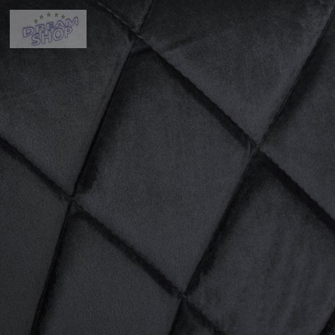 Krzesło barowe CYDRO BLACK aksamitne czarne VELVET Krzesło barowe CYDRO BLACK aksamitne czarne VELVET
