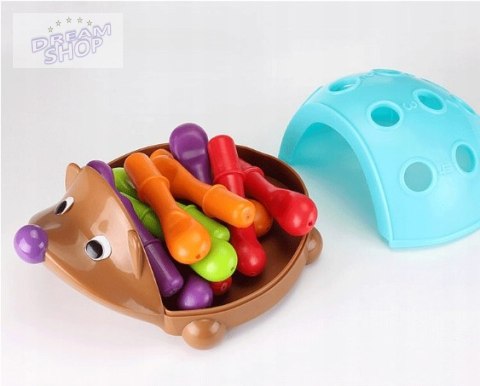 Sorter układanka jeż Montessori kolory liczby 8818 Sorter układanka jeż Montessori kolory liczby 8818