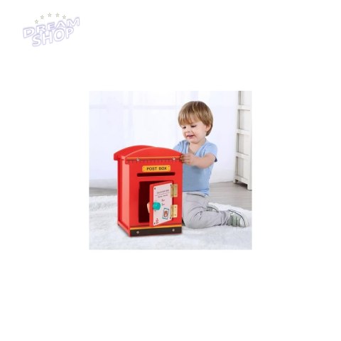 TOOKY TOY Drewniania Skrzynka Pocztowa dla Dzieci 21el.