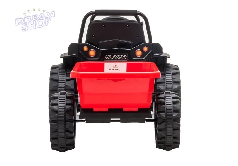 Traktor na Akumulator z Przyczepą HL388 Czerwony Traktor na Akumulator z Przyczepą HL388 Czerwony
