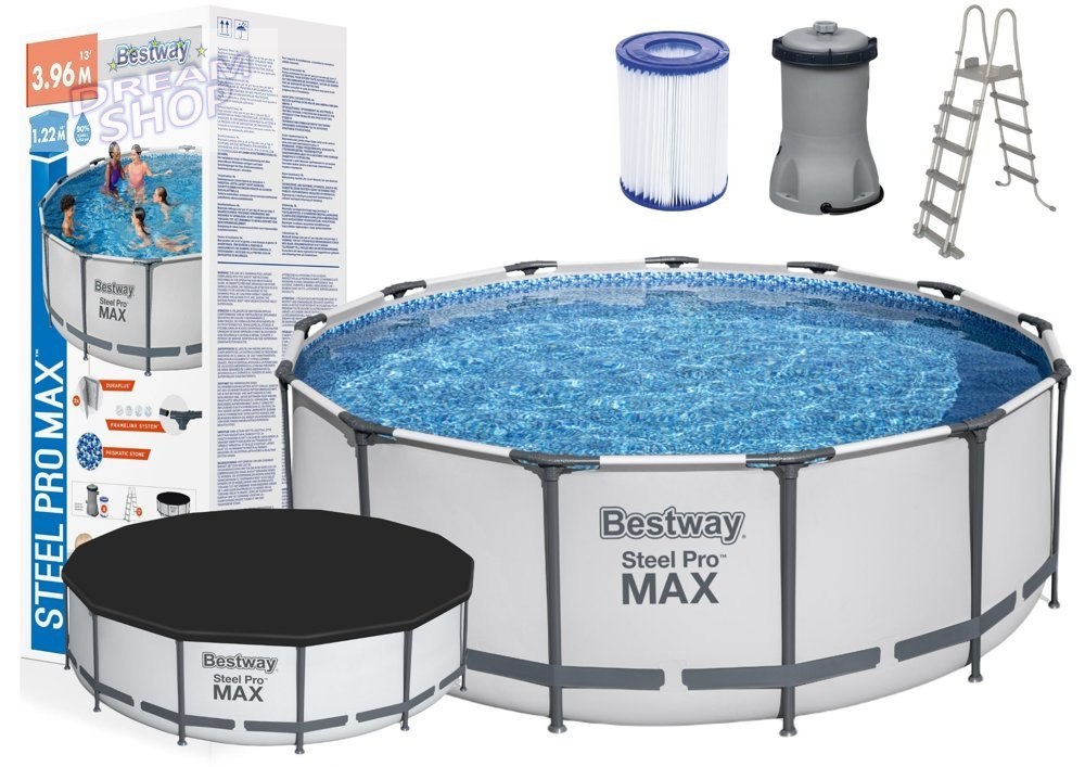 Basen Ogrodowy Stelażowy 396 x 122 cm Bestway 5618W Basen Ogrodowy Stelażowy 396 x 122 cm Bestway 5618W