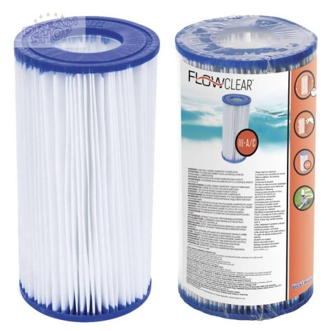 Bestway Filtr typ III wkład do pompy 5678l/h 58012 Bestway Filtr typ III wkład do pompy 5678l/h 58012