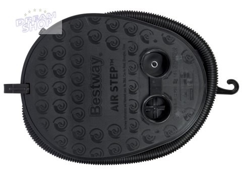 Bestway Pompka nożna do materaca + 2 różne adaptery 29x22cm 62005 Bestway Pompka nożna do materaca + 2 różne adaptery 29x22cm 62005