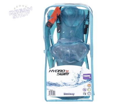Bestway Zestaw do snorkelingu Maska z rurką i płetwami NIEBIESKI 7+ 25046 Bestway Zestaw do snorkelingu Maska z rurką i płetwami NIEBIESKI 7+ 25046