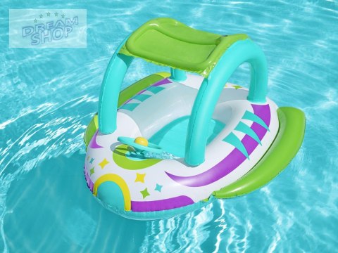Bestway Dmuchany Ponton z daszkiem ŁÓDKA z dnem Kierownica + klakson 34149 Bestway Dmuchany Ponton z daszkiem ŁÓDKA z dnem Kierownica + klakson 34149