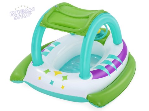 Bestway Dmuchany Ponton z daszkiem ŁÓDKA z dnem Kierownica + klakson 34149 Bestway Dmuchany Ponton z daszkiem ŁÓDKA z dnem Kierownica + klakson 34149