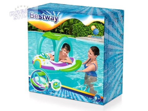 Bestway Dmuchany Ponton z daszkiem ŁÓDKA z dnem Kierownica + klakson 34149 Bestway Dmuchany Ponton z daszkiem ŁÓDKA z dnem Kierownica + klakson 34149
