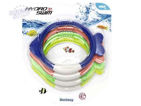Bestway kolorowe Rybki zabawki do nurkowania nauki pływania 4 szt. 26009 Bestway kolorowe Rybki zabawki do nurkowania nauki pływania 4 szt. 26009