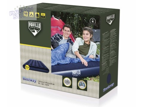 Bestway welurowy Materac dmuchany 191x137cm 67002 Bestway welurowy Materac dmuchany 191x137cm 67002