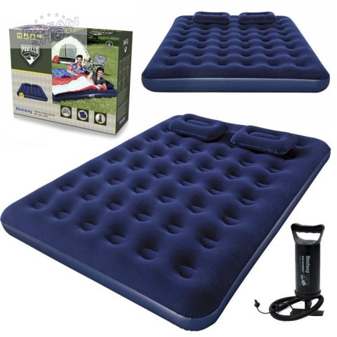 Bestway Materac dmuchany welur 203x152 cm 67374 Bestway Materac dmuchany welur 203x152 cm 67374