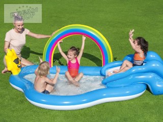 Bestway Brodzik dla dzieci Plac zabaw TĘCZA I SŁONECZKO + zjeżdżalnia 53092
