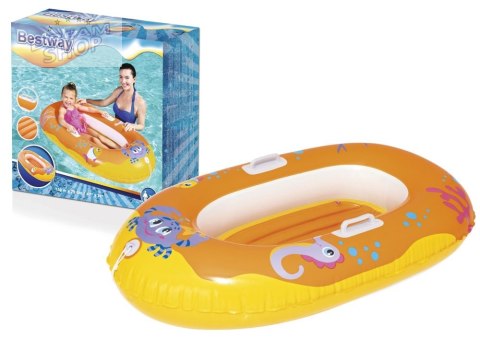 Dmuchany Ponton Dla Dzieci 119 cm x 79 cm Pomarańczowy Bestway 34009 Dmuchany Ponton Dla Dzieci 119 cm x 79 cm Pomarańczowy Bestway 34009