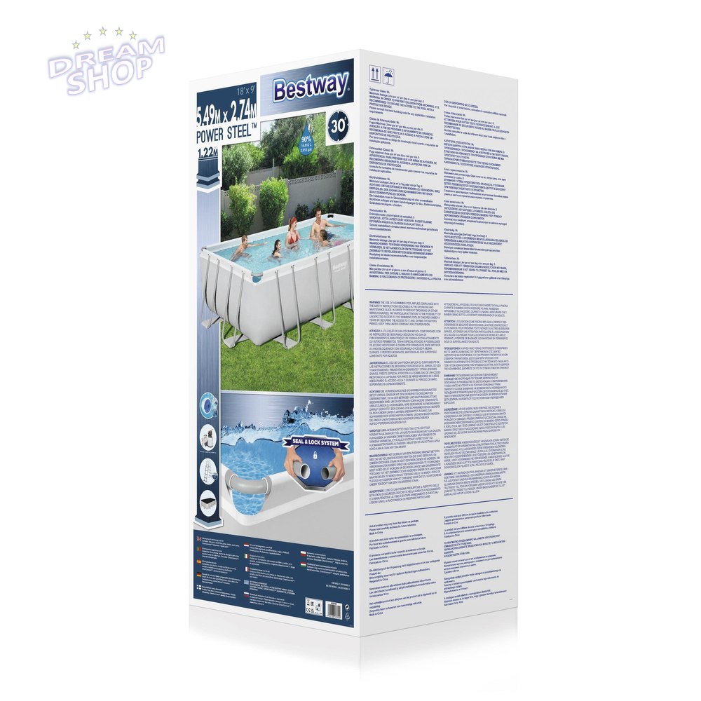 Basen Ogrodowy Stelażowy 549 x 274 x 122 cm Bestway 56466 Basen Ogrodowy Stelażowy 549 x 274 x 122 cm Bestway 56466