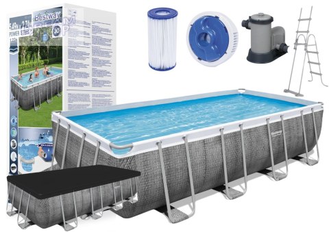 Basen Ogrodowy Stelażowy 549 x 274 x 122 cm Bestway 56998 Basen Ogrodowy Stelażowy 549 x 274 x 122 cm Bestway 56998