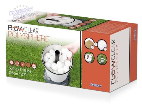 Bestway Flowclear Kulki filtracyjne do pompy piaskowej 500g 58475