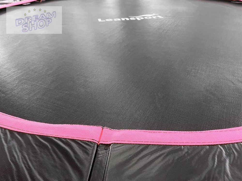 Trampolina LEAN Sport Max 10ft Czarno-Różowa