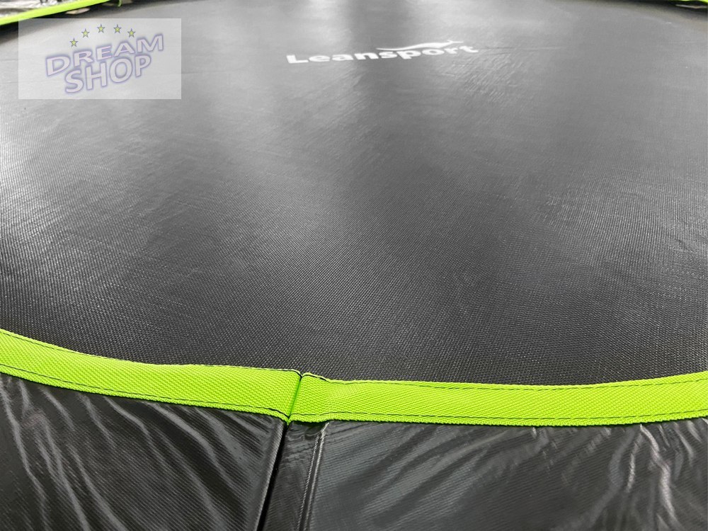 Trampolina LEAN Sport Max 10ft Czarno-Zielona Trampolina LEAN Sport Max 10ft Czarno-Zielona