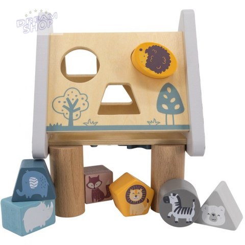 Viga PolarB Drewniany edukacyjny sorter z klockami piramida Viga PolarB Drewniany edukacyjny sorter z klockami piramida
