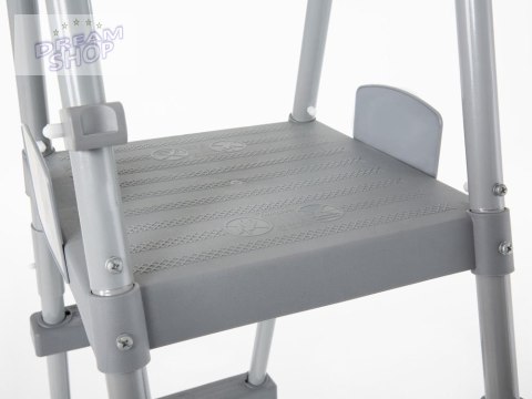 Bestway bezpieczna antypoślizgowa metalowa Drabinka do basenu 132cm 58332 Bestway bezpieczna antypoślizgowa metalowa Drabinka do basenu 132cm 58332