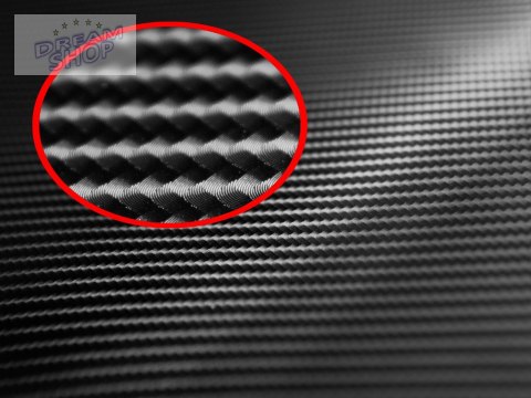 Folia rolka carbon 4D czarna 1,52x30m