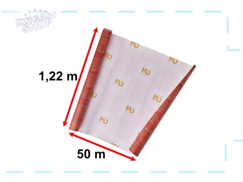 Folia rolka samoprzylepna okleina tapeta cegła 1,22x50m Folia rolka samoprzylepna okleina tapeta cegła 1,22x50m
