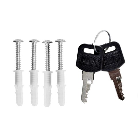 Skrzynka na listy GUSTAV czarna z napisem