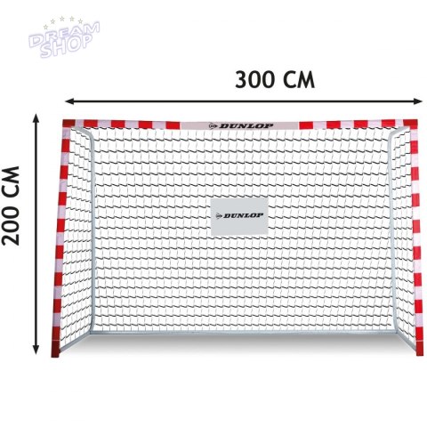 BRAMKA DO PIŁKI NOŻEJ Z SIATKĄ 300x200x110cm ALLROUND DUNLOP BRAMKA DO PIŁKI NOŻEJ Z SIATKĄ 300x200x110cm ALLROUND DUNLOP