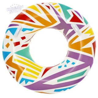 Bestway Dmuchane koło do pływania GEOMETRIC 107cm 12+ 36228