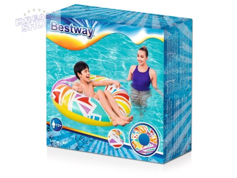 Bestway Dmuchane koło do pływania GEOMETRIC 107cm 12+ 36228 Bestway Dmuchane koło do pływania GEOMETRIC 107cm 12+ 36228