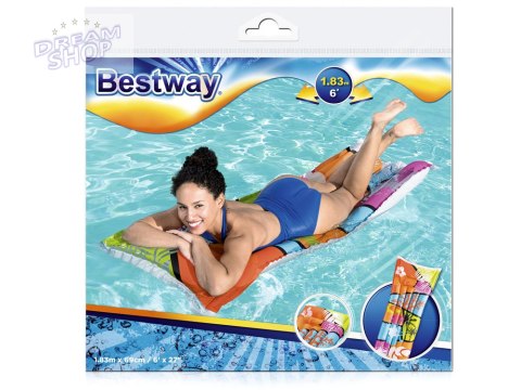Bestway Kolorowy dmuchany Materac 183 x 69cm 44033 Bestway Kolorowy dmuchany Materac 183 x 69cm 44033