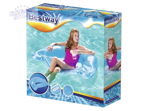 Bestway wygodny Dmuchany Fotel do pływania z uchwytami 152 x 99 cm 43118 Bestway wygodny Dmuchany Fotel do pływania z uchwytami 152 x 99 cm 43118