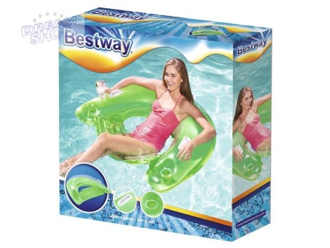 Bestway wygodny Dmuchany Fotel do pływania z uchwytami 152 x 99 cm 43118 Bestway wygodny Dmuchany Fotel do pływania z uchwytami 152 x 99 cm 43118